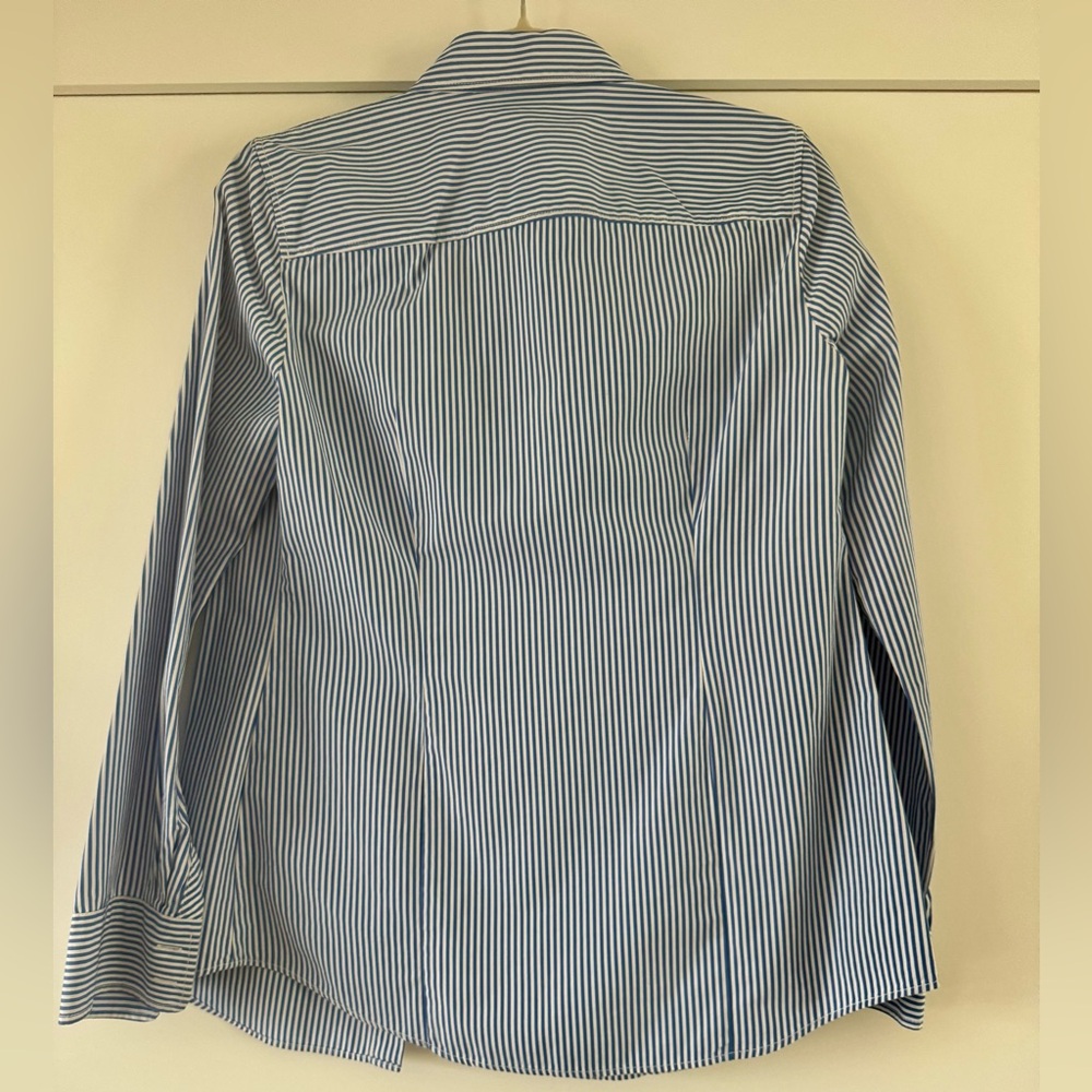 J. by J. Crew women’s striped classic button-up shirt in cotton poplin, size S - Picture 4 of 9